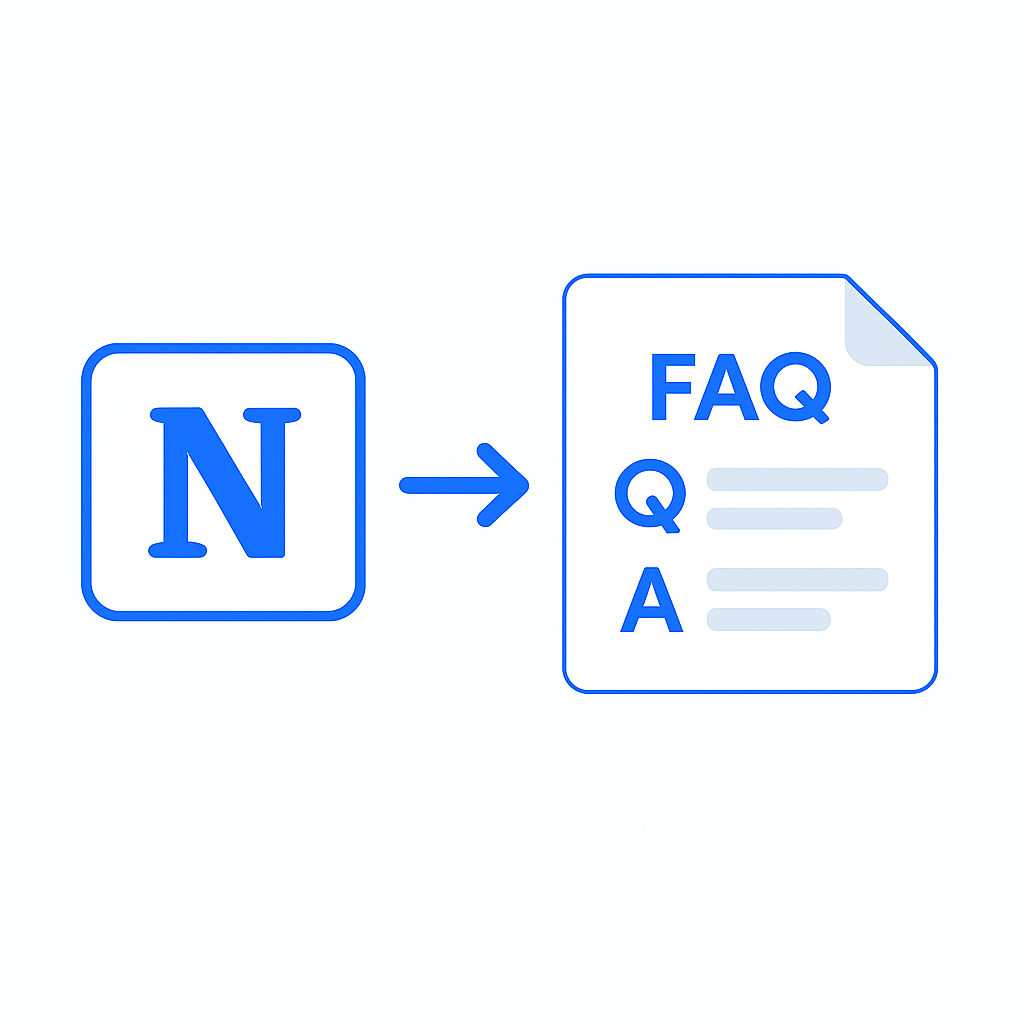 Notion to FAQ Generator Image