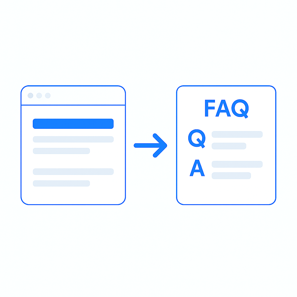 Webpage to FAQ Generator Image