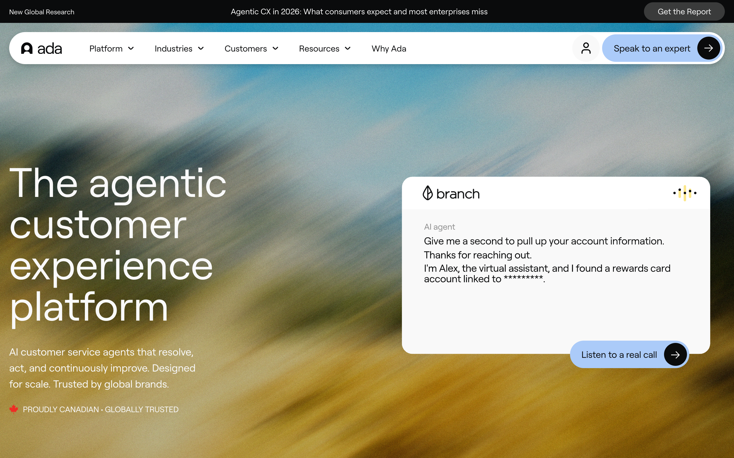 Ada homepage